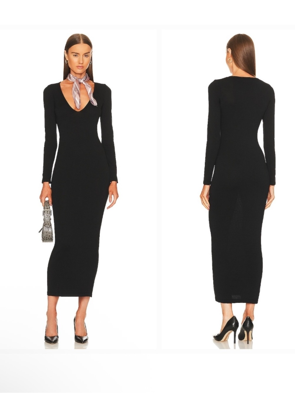 L'Academie Deena Maxi Dress in Black Sz S